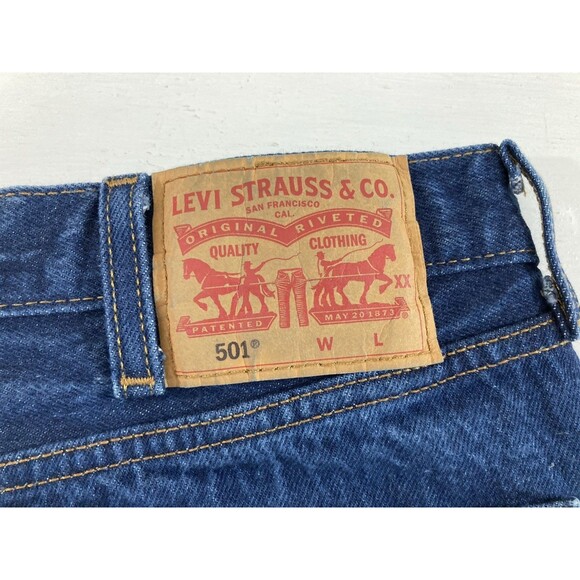 Levi’s 501 XX Men’s Jeans 40x36 Blue Denim Button Fly Original Fit Straight - Picture 8 of 12